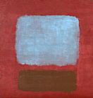 Mark Rothko Canvas Paintings - Slate Blue and Brown on Plum